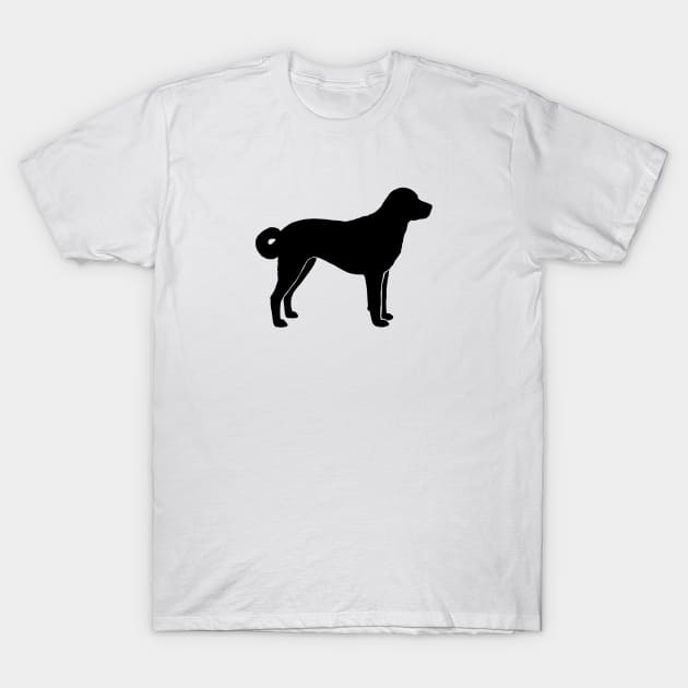 Anatolian Shepherd Dog Silhouette T-Shirt by Coffee Squirrel